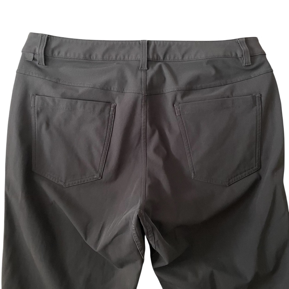 Lululemon Pant Men’s Size 34X30 Gray Obsidian ABC Slim Fit Warpstreme - Picture 4 of 8